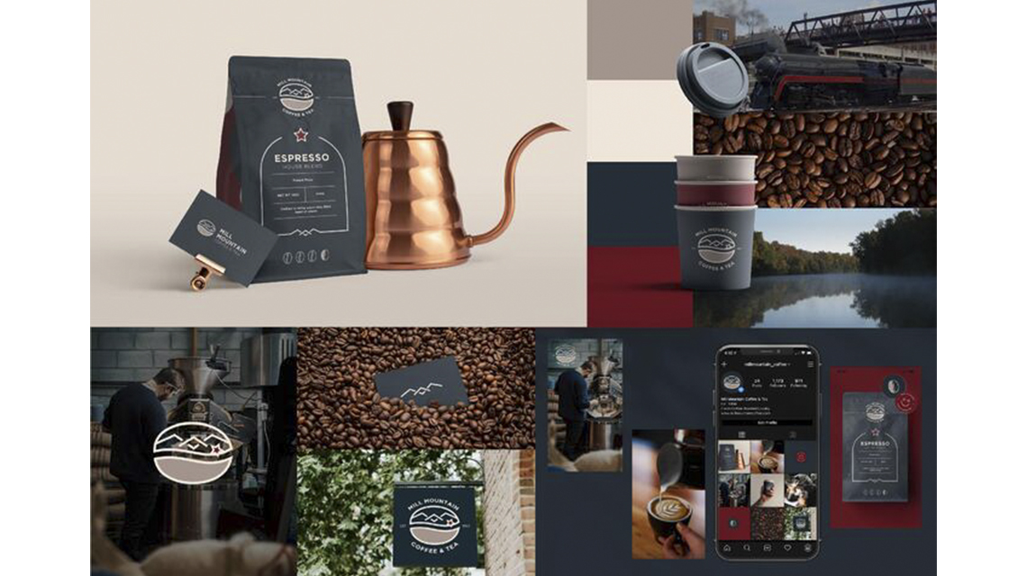 Coffee Shop Rebrand including packaging, etc 